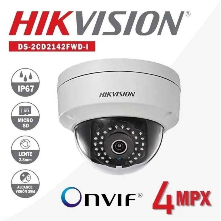 Camara-Ip-Hikvision-Ds-2cd2142fwd-4mp-Hd-Ir-30m-Micro-Sd-Poe